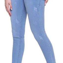 tyffyn Women Slim High Rise Light Blue Jeans-picture-9