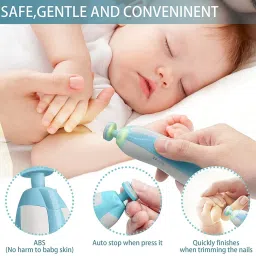 Electric Nail Trimmer Filer Manicure Kit,Ideal for Newborn Baby nail Cutter-199-image-15