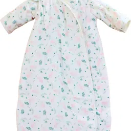 2.5 TOG 100% Cotton Sleep Sack, Floral Baby Wearable Blanket for 6-12 Month Sleeping Bag-image-3