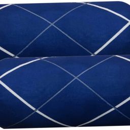 Round Bolster Microfibre Stripes Sleeping Pillow Pack of 2-image-3