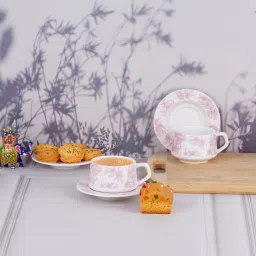 Pack of 12 Bone China Sana Chintz Pink, 53001-image-31