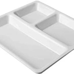 3 in 1 Food-Grade Virgin Plastic Kitchen and Dining Extra Deep Compartment Thali Sectioned Plate-image-20