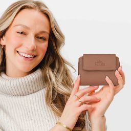 Women Casual Brown Artificial Leather Wallet-image-30