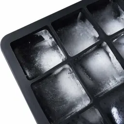 on gate Silicone Ice Cube Trays Molds, 15 Cavities Ice Tray Black Silicone Ice Cube Tray image 3