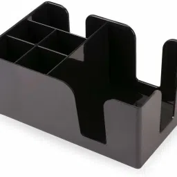 Bar Caddy Napkin Dispenser with 6 Compartments, Holds Napkin, Toothpick & Straws 1 - Piece Bar Set-image-60