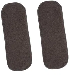 5 Layers Bamboo Charcoal Black Inserts Liners Cloth Diaper Liner Pack of 2-14