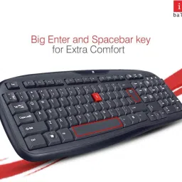 iball Winner USB V2.0 Keyboard Wired USB Standard Desktop Keyboard Compatible with Desktop, Laptop, Mac stand support,Winner USB V2.0 Keyboard image 3