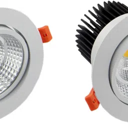 LED COB Adjustable Spot Light (9 WATT) Down Light, Aluminum Body, Warm White, 2 Cob Light Ceiling Lamp-22