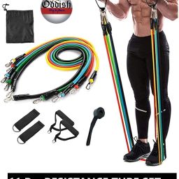 11 in 1 Resistance Bands Set for Exercise, Stretching, and Workout Toning Tube Resistance Tube-image-31