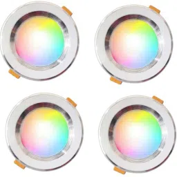 9W Multicoloure Led Down light Red Blue Pink Pack of 4 Recessed Ceiling Lamp-6