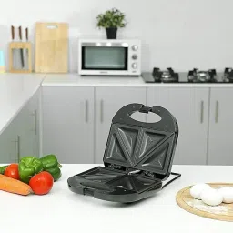 rhobos 2 Slice Non-Stick Sandwich Maker & Toaster | 750W Easy Clean Grill image 2
