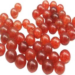 50 Piece Plane Orange Colour Kanche Marble Glass Ball Goli in Outdoor Toy-image-94