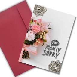 So Sorry Printed For All Relations Greeting Card-28