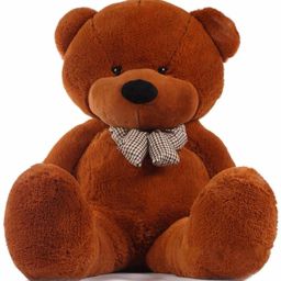 KT Soft Lovable/Huggable Teddy Bear with Neck Bow for Child Gift/Boy/Girl/ -15 - (2 feet)(Brown)-21 - 24 inch-image-40