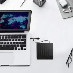 FKU SET OF 2 External CD DVD Drive, USB 3.0 with Type C Portable External DVD Writer image 5