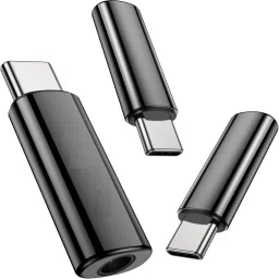 KAELAN Black Black 3Pcs AVIKA Type C to 3.5 mm Jack Audio Connector Phone Converter Black Phone Converter-19