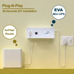 eva electronics Mini UPS Power Backup for Jio AirFiber & Airtel AirFiber Router, 4 Hours Power Backup for Router image 5