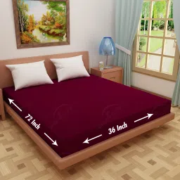 Fitted Single Size Breathable, Stretchable, Waterproof Mattress Cover-image-93