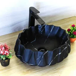 DESIGNER TABLE TOP COUNTER TOP WASH BASIN 16x16x5.5( MATT FINISH) LIZZA 627 Table Top Basin-image-35