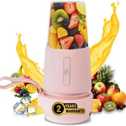 Portable Juicer-Nutriviva-40W_Pink Mixer Juicer Jar-image-83