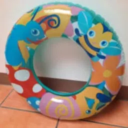 CHILD INFLATABLE SWIM RING SWIMMING POOL(MULTICOLOR,Pack Of 1) Inflatable Swimming Safety Tube-26