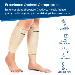 hospikart Calf Support Compression Sleeve - Shin Splints, Leg and Calf Support Calf Support image 4