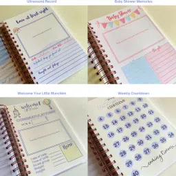 bop canvases Pregnancy Diary A5 Diary Printed 180 Pages image 4