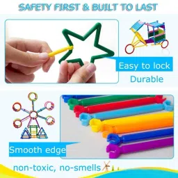 arizon enterprise "Pipe Stick Building Blocks (200 Pcs) | Fun Learning Toy image 5