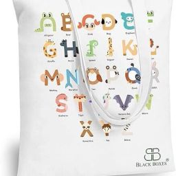 Canvas Shopping Bag with Double Handle, Cloth Grocery Tote Bags (Set of 6)-image-12
