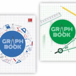 PREMIUM GRAPH NOTEBOOK PACK OF 2 A4 Notebook RULLED 56 Pages-35