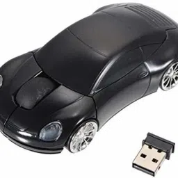 microware Black Wireless Mouse 2.4GHz Wireless 3D Sports Racing Car Shaped Optical PC Mouse Wireless Optical Gaming Mouse with Bluetooth Wireless Optical Gaming Mouse with Bluetooth-7