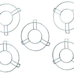HOT POT STAND,COOKER JALI,STEAMER RING GLOSSY Trivet-14