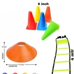 Its Official Football Kit Space Marker 10pcs Cone Marker 6pcs Ladder 1pcs Football & Fitness Kit-image-4