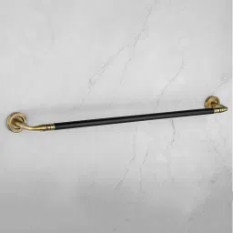 Stainless Steel Towel Hanger for Bathroom/Towel Rod/Bathroom Accessories-24 inch Brass Antique & Black Towel Holder-15