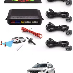 Car Universal Black 4 Ultrasonic Reverse Parking Sensor-278 4 Parking Sensors, Compact Screen Distance Display with Sound Warning Parking Sensor-picture-22