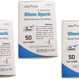 gluco spark Sensacore (3x50) 150 Glucometer Strips-25