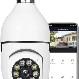 CANRON 1080p WiFi Bulb with 360° Panoramic View Baby & Pet Monitor,Camera,2-Way Audio Security Camera-image-26