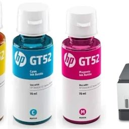 HP ORIGINAL INK BOTTLE FOR HP 670 INK TANK SMART TANK ALL IN ONE WIFI PRINTER Black + Tri Color Combo Pack Ink Bottle-image-89
