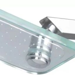 Alive Glass with 9" Square Stainless Steel Arm Fixed Mount-image-98