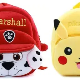 School Bag For Kids boys/girls 3-5 years Combo Bagpack (Pikachu-Marshall) Waterproof School Bag-image-13