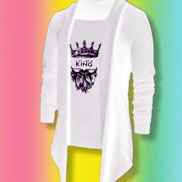 Men Full Sleeve White Shrug-image-9