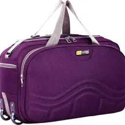 60 L Strolley Duffel Bag - Stylish Light Weight High Quality Travel Duffel Luggage Bag For Men & Women - Purple - Large Capacity-image-98