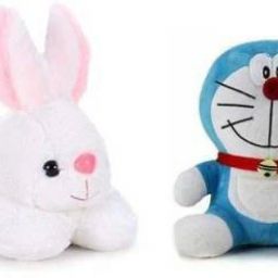 Doraemon and Bunny For Kids Toys Birthday Gift - 30 & 25cm- 30 cm-23