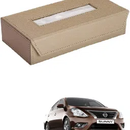 Car Tissue Box Paper Tissue Holder Beige with 200 Sheets(100 Pulls) For Nissan Sunny Vehicle Tissue Dispenser-image-56