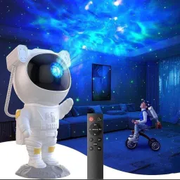 Galaxy Night Light Astronaut Space Star Projector Nebula 360° Adjustable Head Night Lamp-image-14