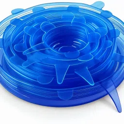 Silicone Stretch Lids, Various Sizes Durable Food Bowl Cover, Expandable Fresh 10 inch Lid Set, Pack of 1-12