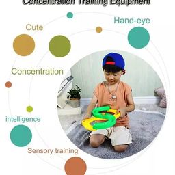 BLUEBELL 8 Shape Infinite Loop Interaction Balancing Track Toy Creative Track with 3 Bouncing Balls for Kids, Best Hand-Eye Coordination Developing Indoor Games for Kids - Multi Color image 4