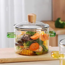 Borosilicate Glass Vegetable Bowl Glass Pot Soup Pot Salad Pot Instant Pot Cookware Open and Direct Pot Gas Stove-21