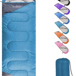 Camping, Hiking Lightweight 1 Person WATERPROOF Sleeping Bag for Adults Sleeping Bag-image-56