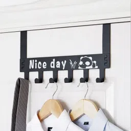 Over Door Hook Hanger Heavy-Duty Hook Organizer with “Nice Day” Shirt Hanger Steel Shirt Hanger ForShirt-image-57